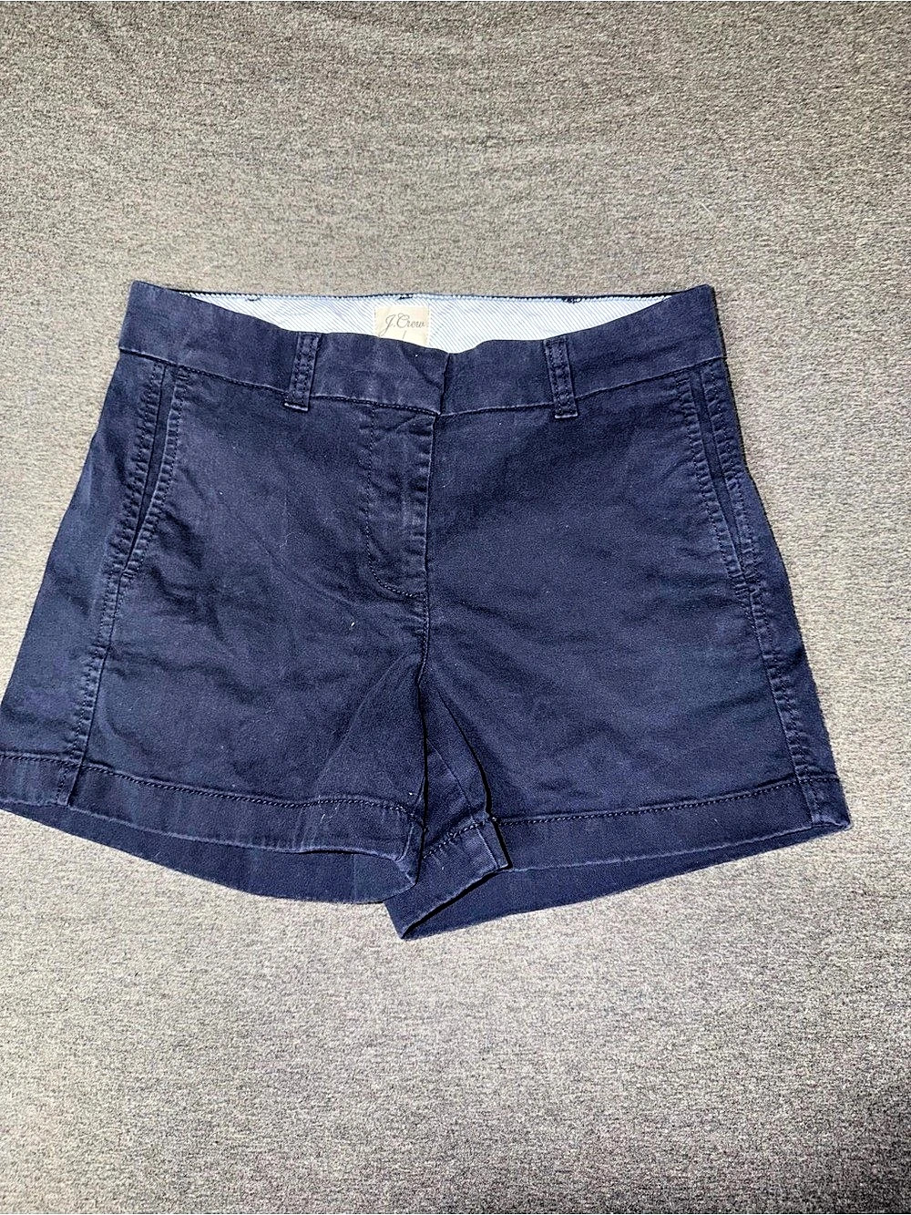 J.Crew Classic Chino Short Women's Cargo Shorts Blue Size 2